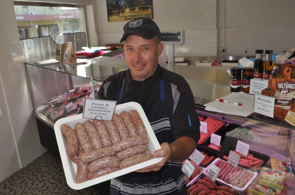 SNAG PERFECTION: Milton butcher Chris O'Connor is set to judge the first amateur sausage making competition at the Milton Show next month. 