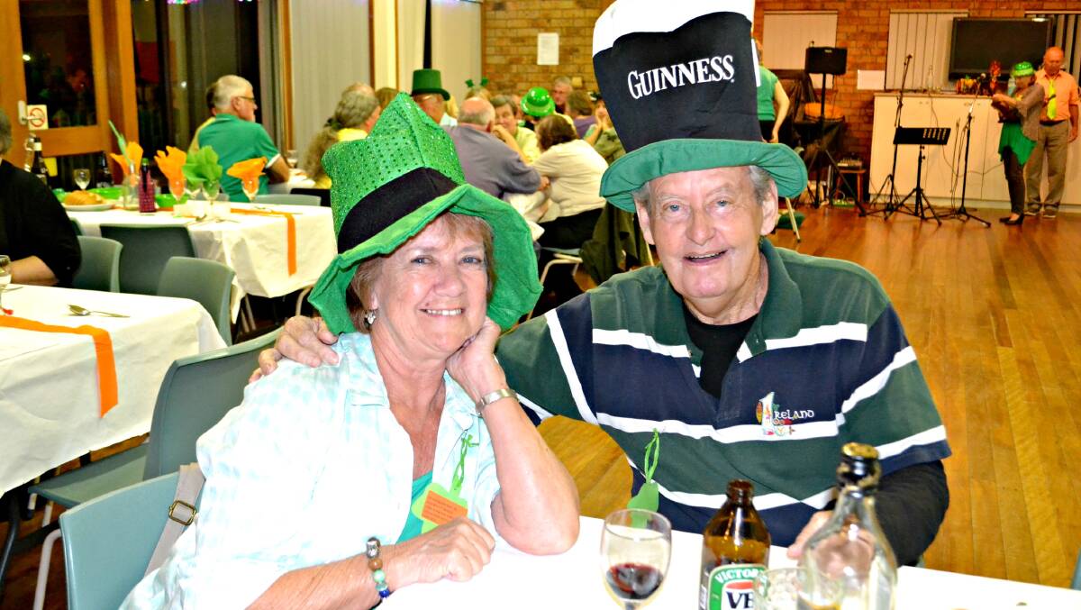 CELEBRATION: Trish and Danny Cooney have Ireland brought to them for the evening. 