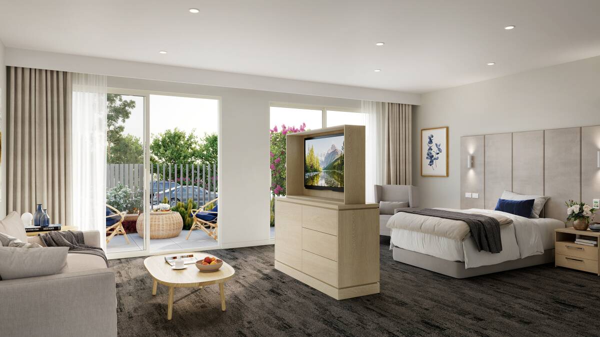 One of the rooms at Arcare Mollymook. Photos supplied. 