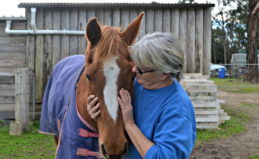 HAPPY: Oakie will live out the rest of his days being well cared for by Lynne. 