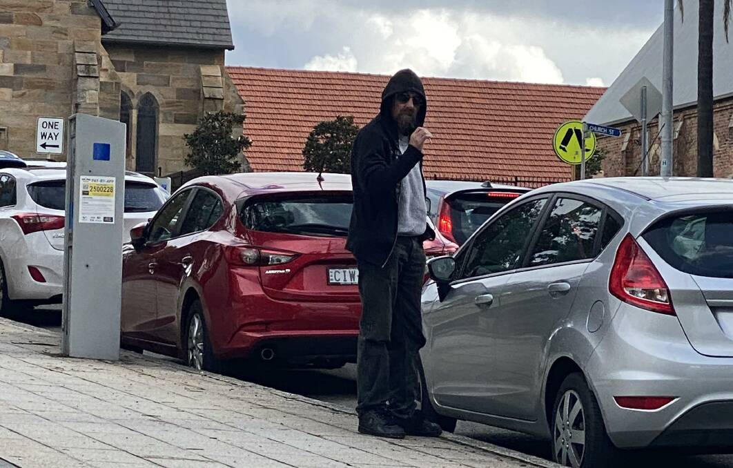 Garcia before learning of his sentence outside Wollongong Courthouse on Monday. 