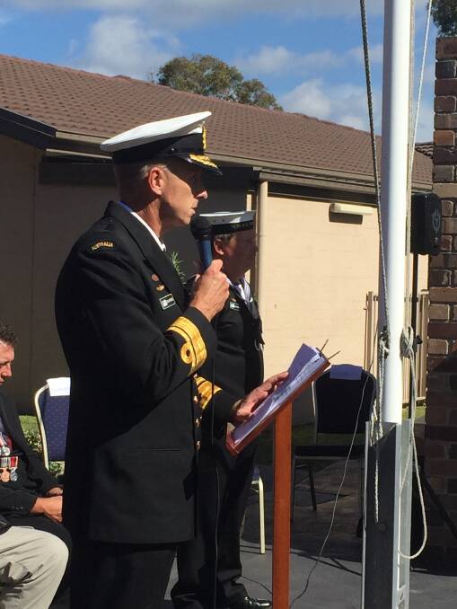 Although he is now based in Canberra, Rear Admiral Colin Lawrence commutes back to his family and his beloved community of Culburra most weekends and was proud to give the special address at the Culburra Anzac Day service this year.