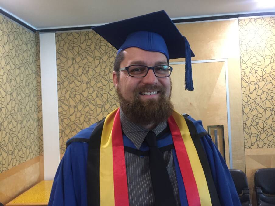 Ulladulla's Adam Gowen received first-class honours at the University of Wollongong's graduation ceremony in Batemans Bay on Friday.