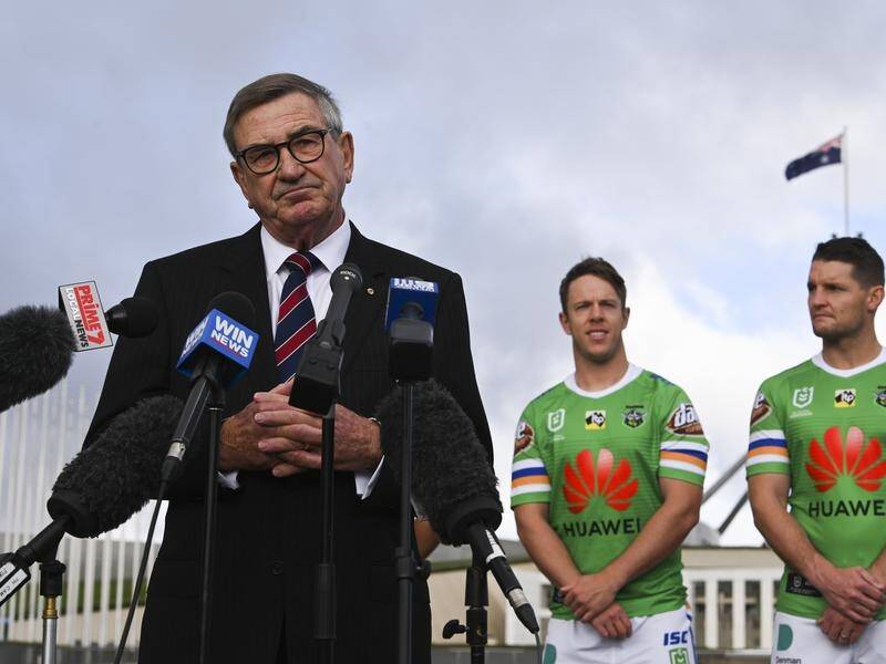 Huawei extends Canberra Raiders sponsorship as it continues lobbying for a role in the 5G rollout.
