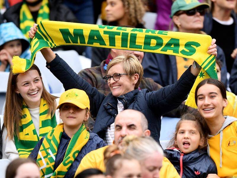Controversy is high over whether there should be a public holiday if the Matildas win the World Cup. (Dan Himbrechts/AAP PHOTOS)