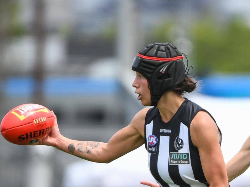 Brittany Bonnici starred with 30 possessions in Collingwood's AFLW win over Richmond at Punt Rd.