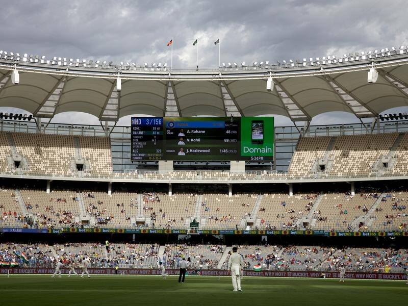 Day two of Australia's second Test against India at Perth Stadium attracted less than 20,000 fans.