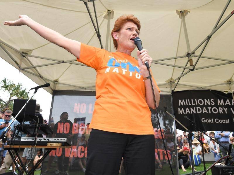 One Nation's Pauline Hanson has tested positive to COVID and will isolate until after the election.