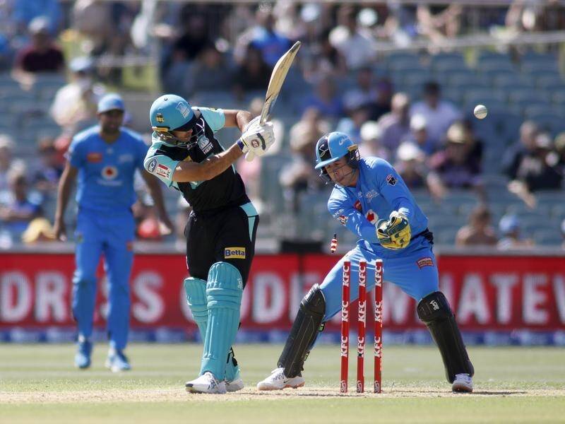 Adelaide Strikers have beaten the Brisbane Heat by 10 wickets in their BBL clash at Adelaide Oval.