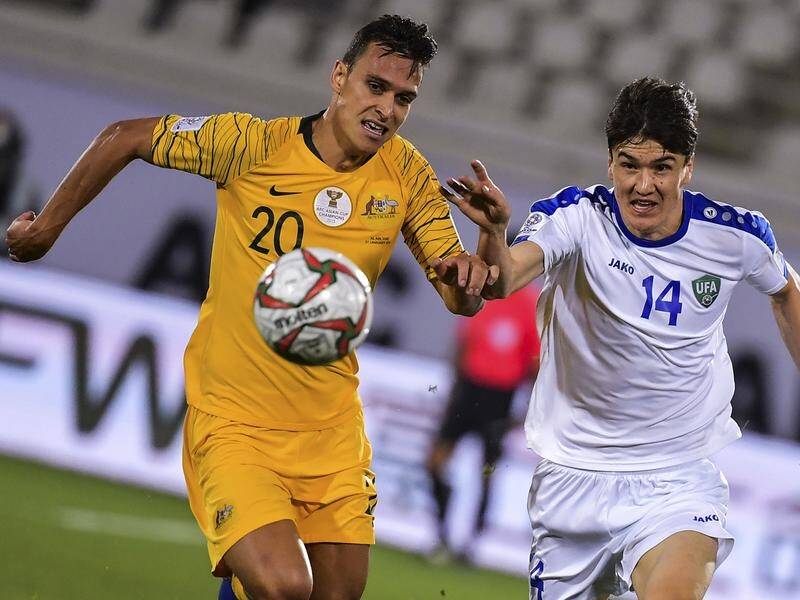 Trent Sainsbury (l) is expected to start in Australia's World Cup qualifier against Jordan.