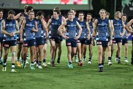 Geelong's slump continued in Darwin with their 64-point thumping by Gold Coast. (Darren England/AAP PHOTOS)