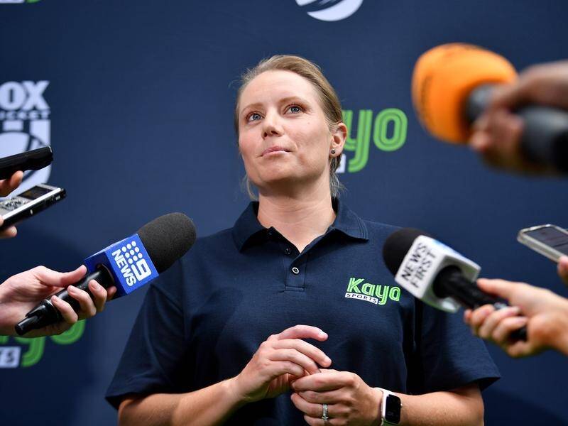Australian cricketer Alyssa Healy has recovered from her hand injury ahead of the India tour. (Bianca De Marchi/AAP PHOTOS)