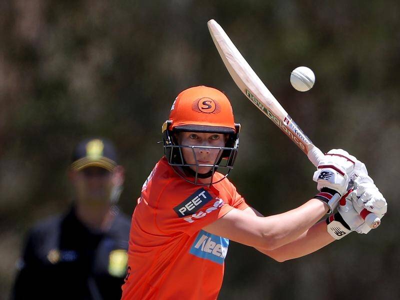 Meg Lanning scored 81 for the Perth Scorchers who downed the Sydney Sixers in the WBBL.