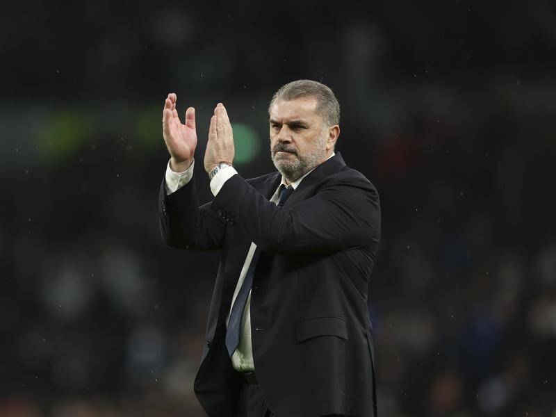 Building a team that can challenge for trophies remains Ange Postecoglou's mission at Tottenham. (AP PHOTO)
