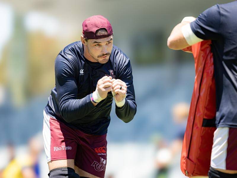 Queensland Reds second-rower Connor Vest is back after breaking his neck in a tackle. (Brendan Hertel)
