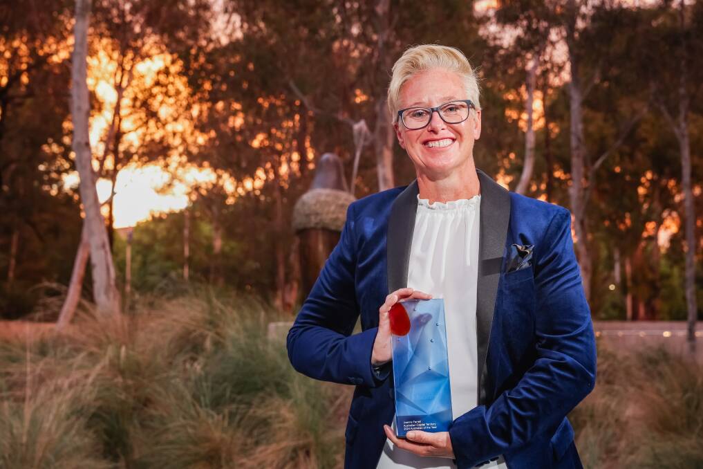 The founder of Build Like A Girl, Joanne Farrell, is the ACT Australian of the Year. Picture by Salty Dingo/australianoftheyear.org.au