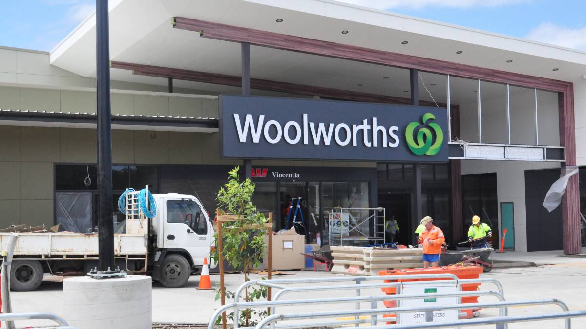 Change: Woolworths in Vincentia Marketplace, one of the two supermarkets in the Shoalhaven to become delivery hubs. 