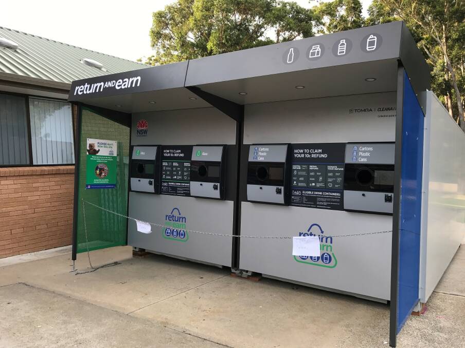 Ulladulla's first Return and Earn machines opened in January 2018. Photo: file. 