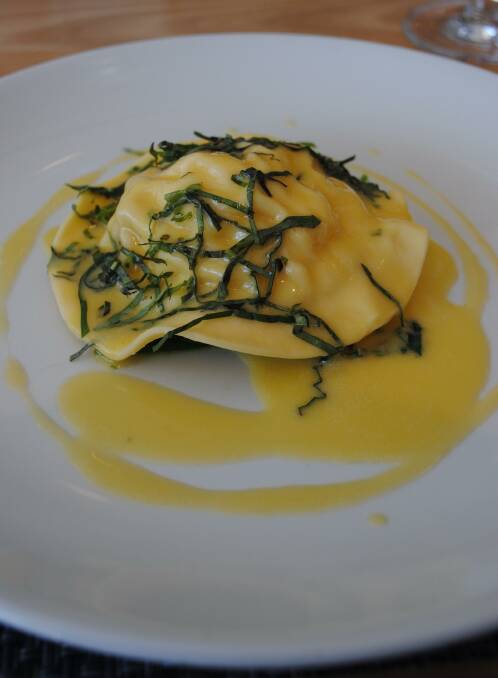 Lobster Raviolo, Bannister's most popular dish that will return to the menu to celebrate the milestone. 