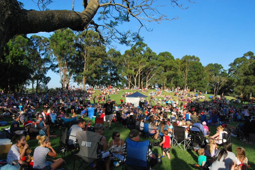 Outdoor festivities: With the easing of COVID restrictions events like Carols in the Park at Marriott Park in Nowra may be able to go ahead this year, but with a 500 person capacity. 