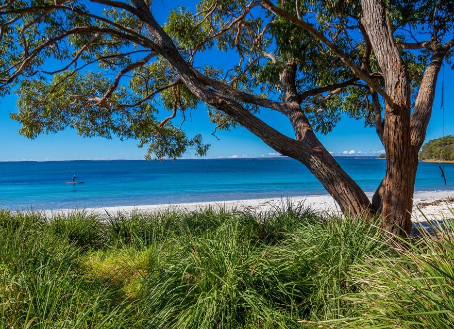 That view: Collingwood Beach, one of the longest beaches in Jervis Bay as was classed as very good in the report. Photo: Shoalhaven Tourism. 