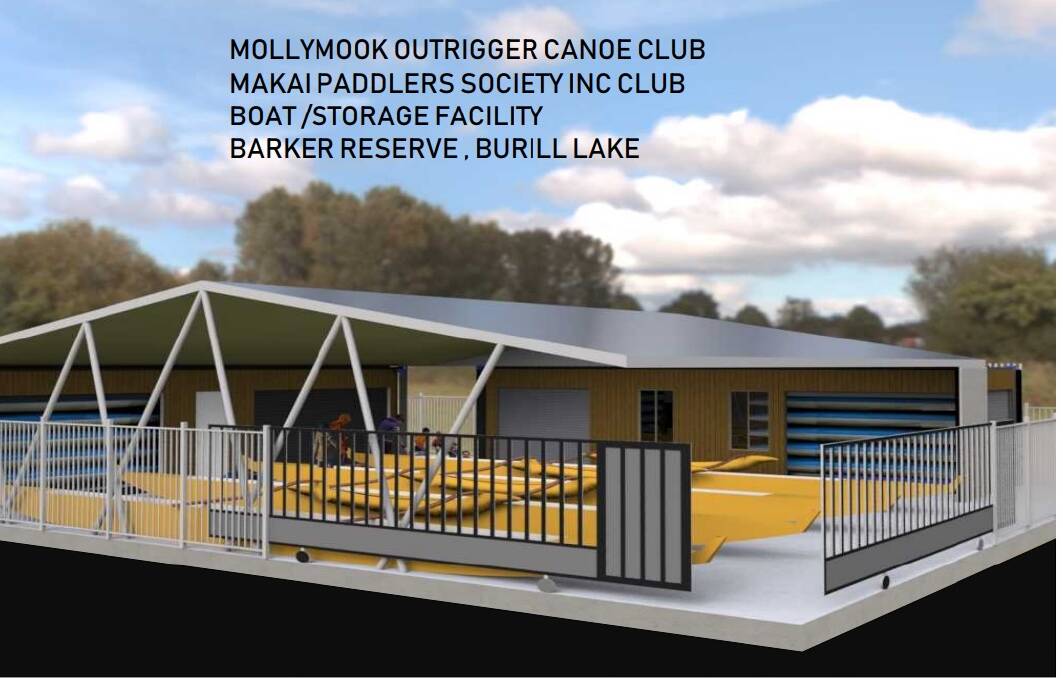 Computer images and proposed plans for the new boat shed at Burrill Lake. Photo: Shoalhaven City Council Development Tracking Tool.