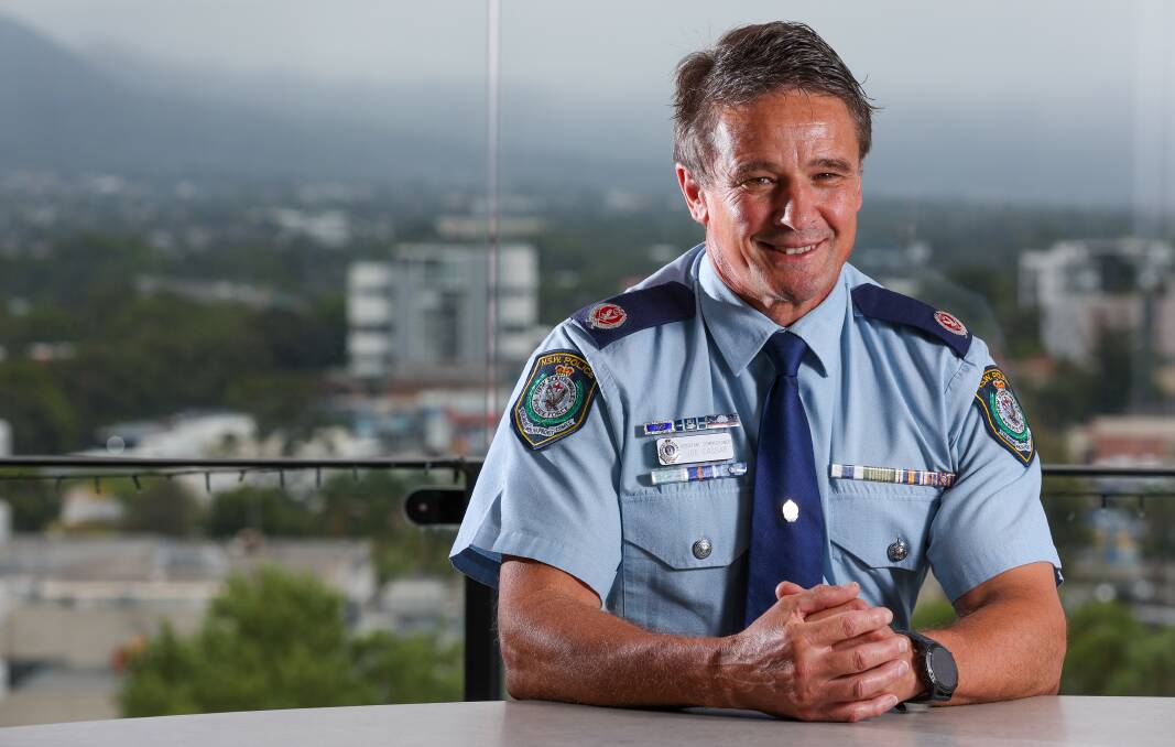 Assistant Commissioner Joe Cassar in the Wollongong CBD on Wednesday, January 31, 2024. Picture by Adam McLean 