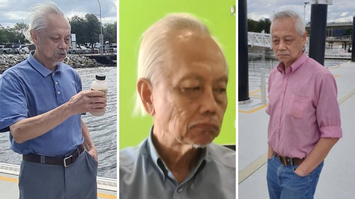 Missing man Simon Wong, 75, was last seen on March 21 in the Batemans Bay region, he may now be in Nowra. Pictures supplied