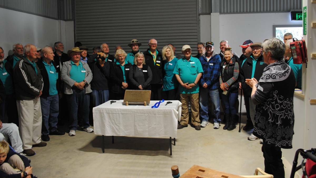 THE EARLY DAYS: Milton Ulladulla Men's Shed's official opening last year - before COVID times.
