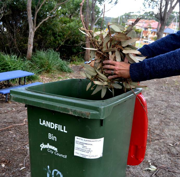 Green waste would not have to go in red top bins if Shoalhaven residents were given an alternative.