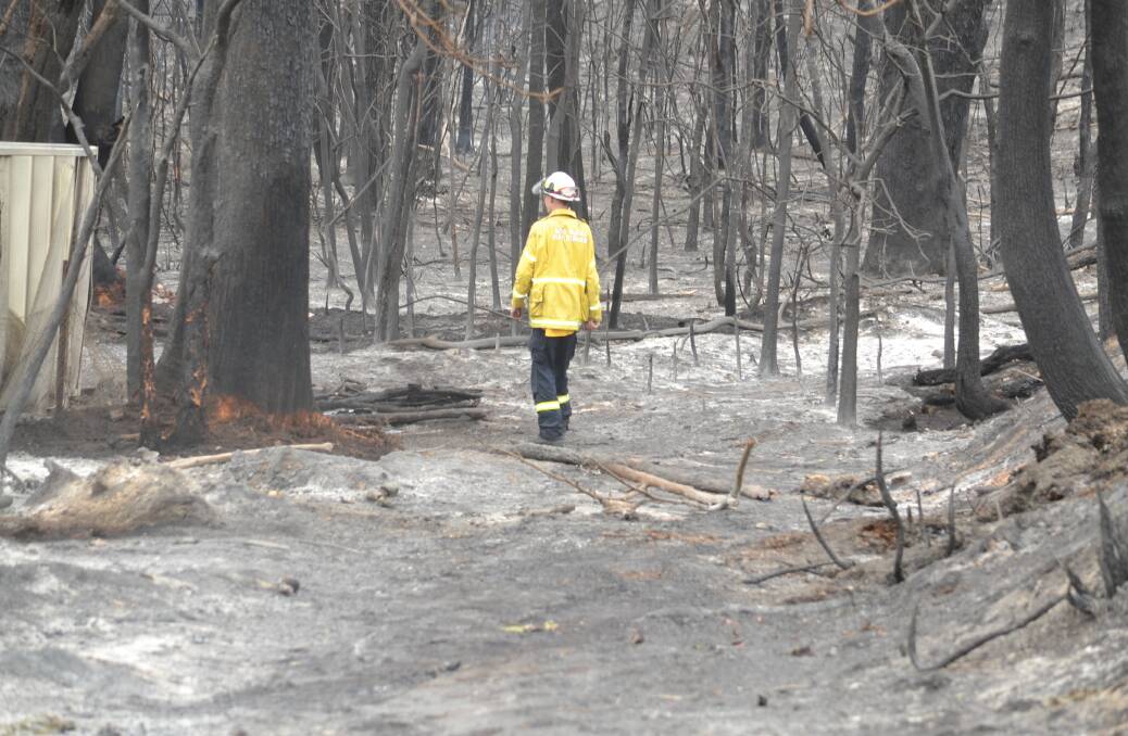 The land around Lake Tabourie was hit hard by last season's bushfire.
