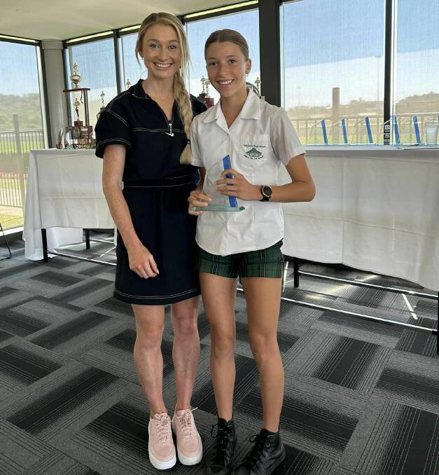 Jessica Kann [right] with Jess Hull. Picture NSW South Coast School Sports Association