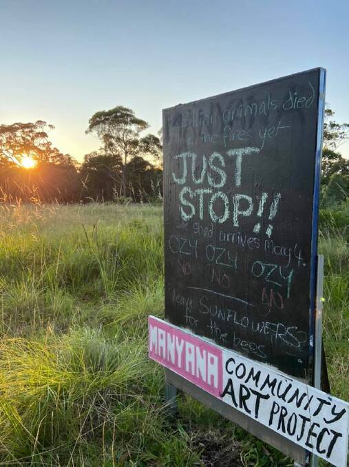 Campaign to save block of land takes colourful approach