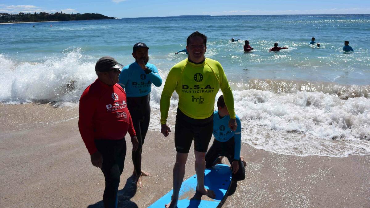 Disabled surf hands-on day at Mollymook Beach