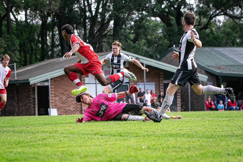 There was no shortage of action when Milton and St Georges Basin clashed on Saturday. Picture by Tamara Lee.