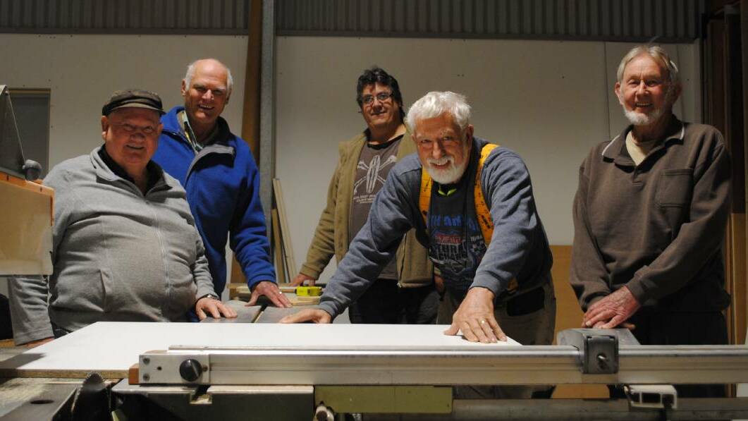The men's shed members are looking forward to getting back to work.
