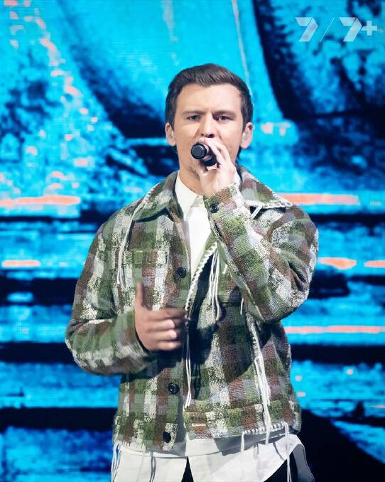 Isaac McCallum's Australian Idol journey has come to an end. Picture Channel Seven