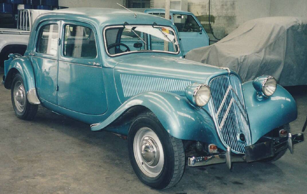 Barry's beloved Citroen car which was burnt in the fire.