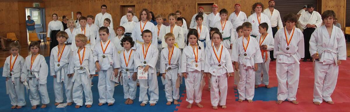 BIG NUMBERS: Grading day for the martial artists at the Sakura Bana Budo was a busy time.