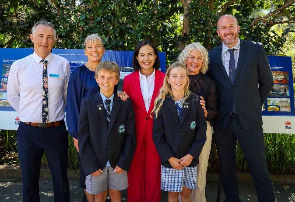 State Member for the South Coast Liza Butler and NSW Deputy Premier and Minister for Education and Early Learning Prue Car shared the draft plans with principals and teachers they met this week. Picture supplied 