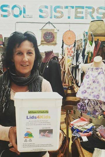 Gail Wild from Ulladulla based Sol Sisters supports Lids 4 Kids.