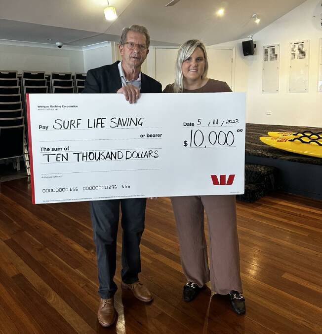 Rodney Austin OAM at a cheque presentation. Picture supplied/file
