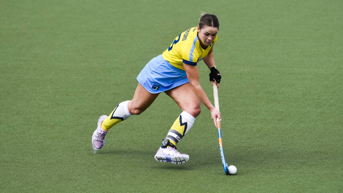 Hockeyroo and Canberra Chill player Kalindi Commerford want to hit goals for an important cause. Picture: Dion Georgopoulos