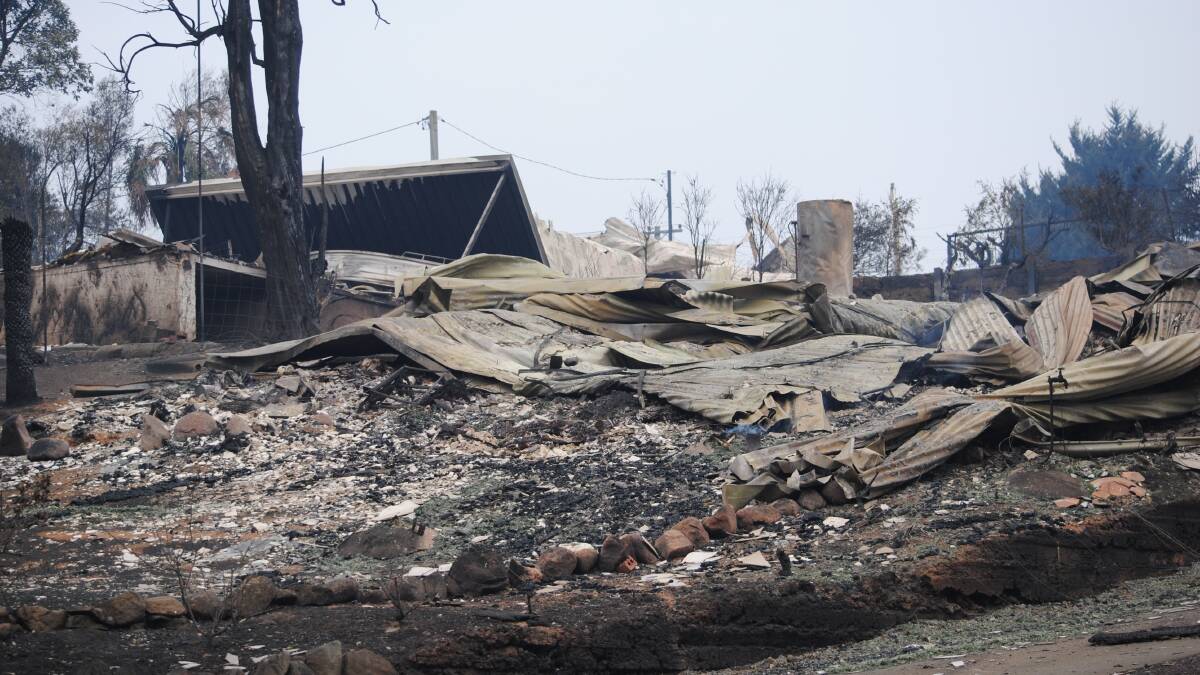 Many homes were destroyed during the Black Summer Bushfire crisis. Picture file