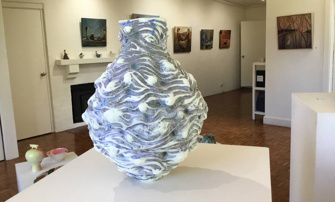 This pot by Simone is one of the pieces donated to Coastal Creative Appeal.