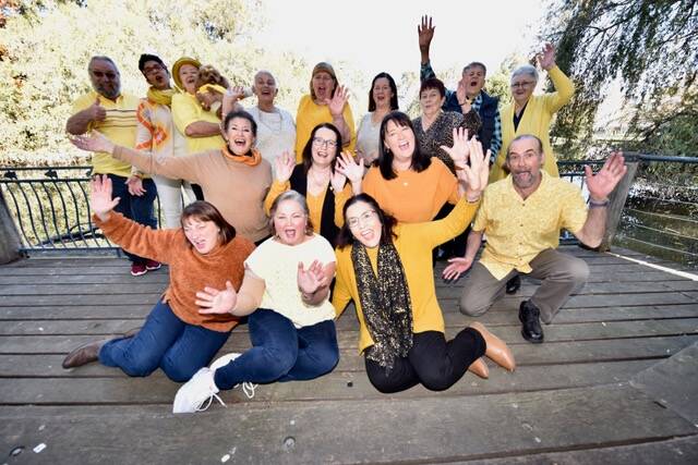  Survivors and current patients are all set for Shoalhaven Goes Gold. Photo Richard Miller