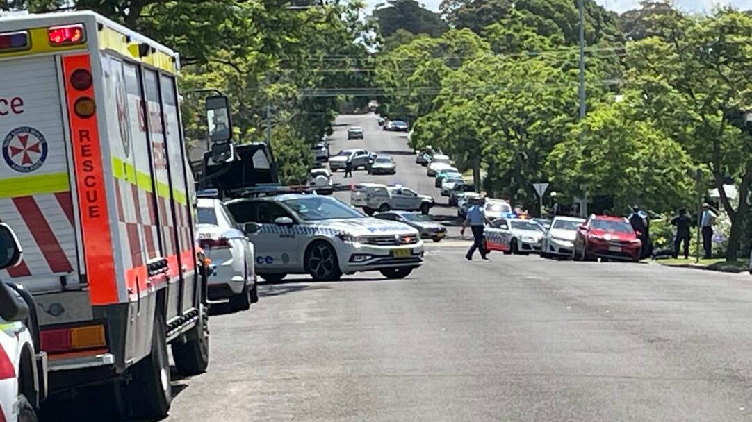 Emergency services respond to an allegedly armed man. Picture supplied