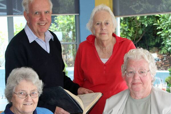 INTERESTING PAST: Researching their history of the Milton-Ulladulla Hospital recently were (BACK) Phil Gregory, Mary Lamb, (FRONT) Jan Gregory and Narelle Ober.