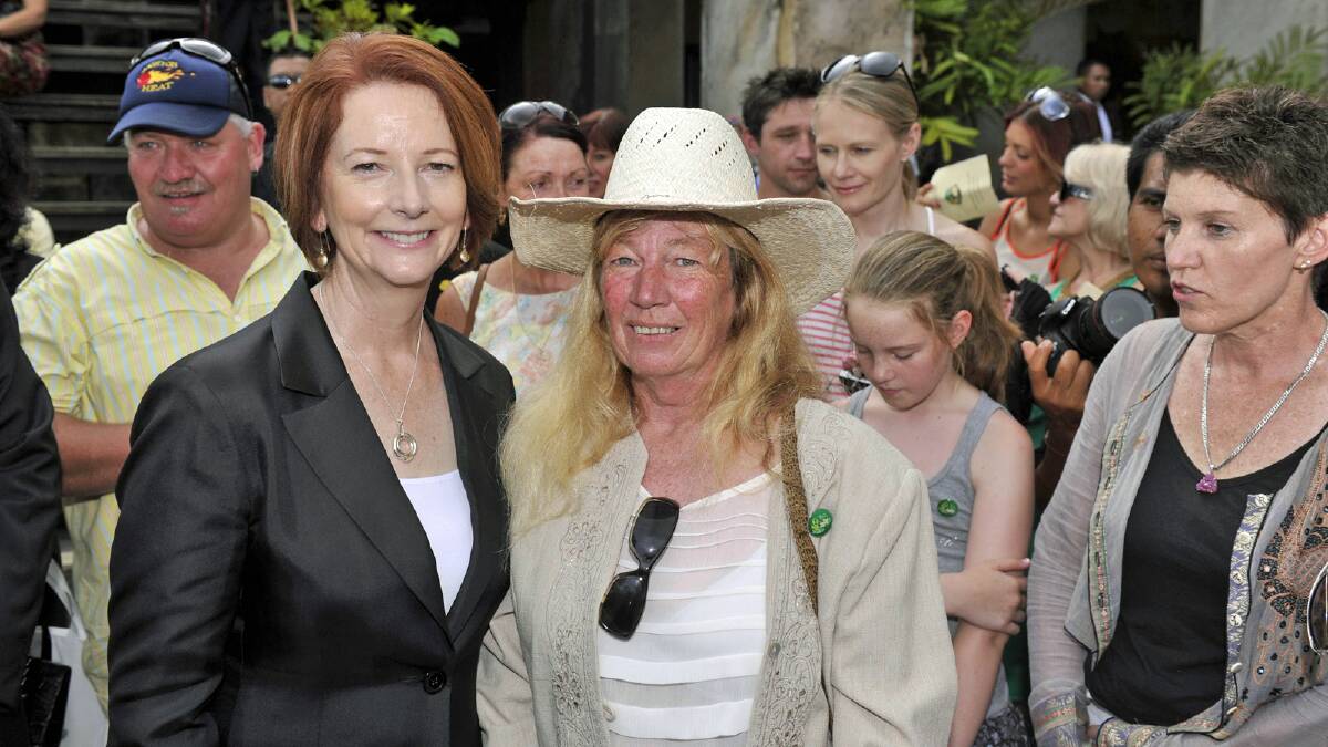 MONEY TALK: The Dunn Lewis Centre failed to attract Commonwealth funds despite Gayle Dunn’s talks with Prime Minister Julia Gillard in Bali in October.